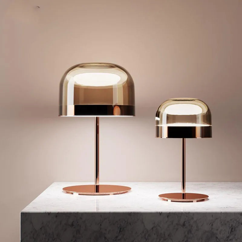 Nordic coloured glass table lamps for stylish interiors