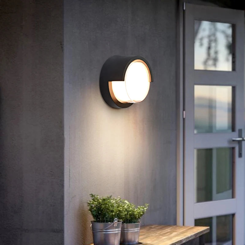 Modern outdoor waterproof wall light IP54 for porch, balcony, terrace and garden