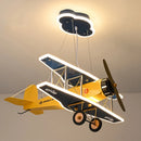 Modern children's bedroom LED airplane chandelier