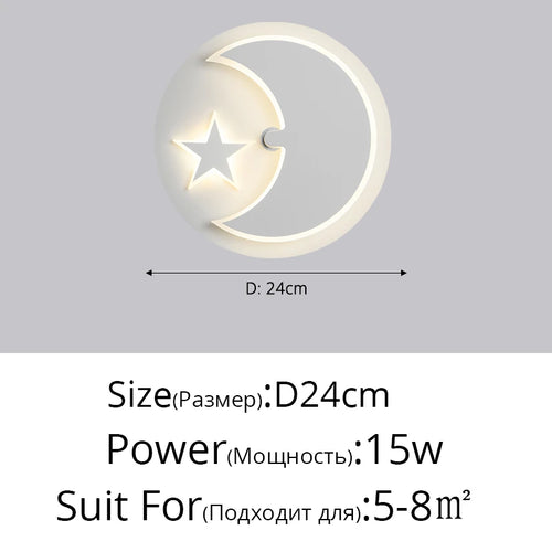 Modern nordic minimalist post-solar eclipse wall light - vue 15 sur 16
