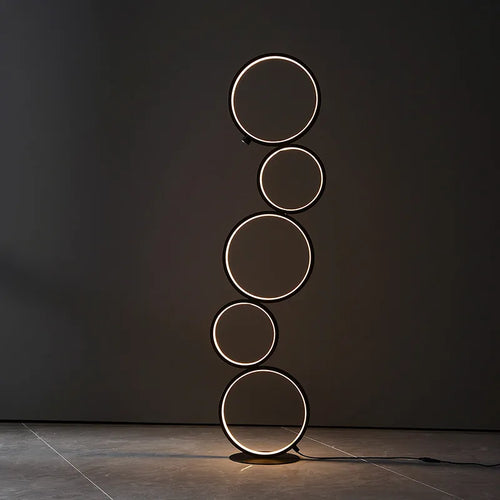 Nordic decorative LED floor lamp for living room - vue 3 sur 8
