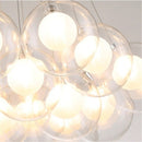 Modern glass LED pendant light for bar or restaurant