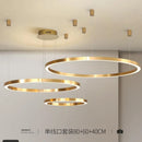 Modern LED ceiling light with brushed gold ring