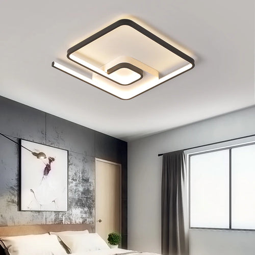 Modern minimalist nordic art LED ceiling light creative and cosy - vue 6 sur 16