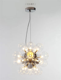 Modern nordic glass ball pendant light for interior decoration
