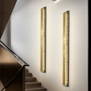 Luxury gold long waterproof wall light for outdoor ambiance