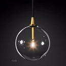 Modern vintage clear glass bubble pendant light