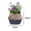 foldable rattan basket for storing flowers and accessories