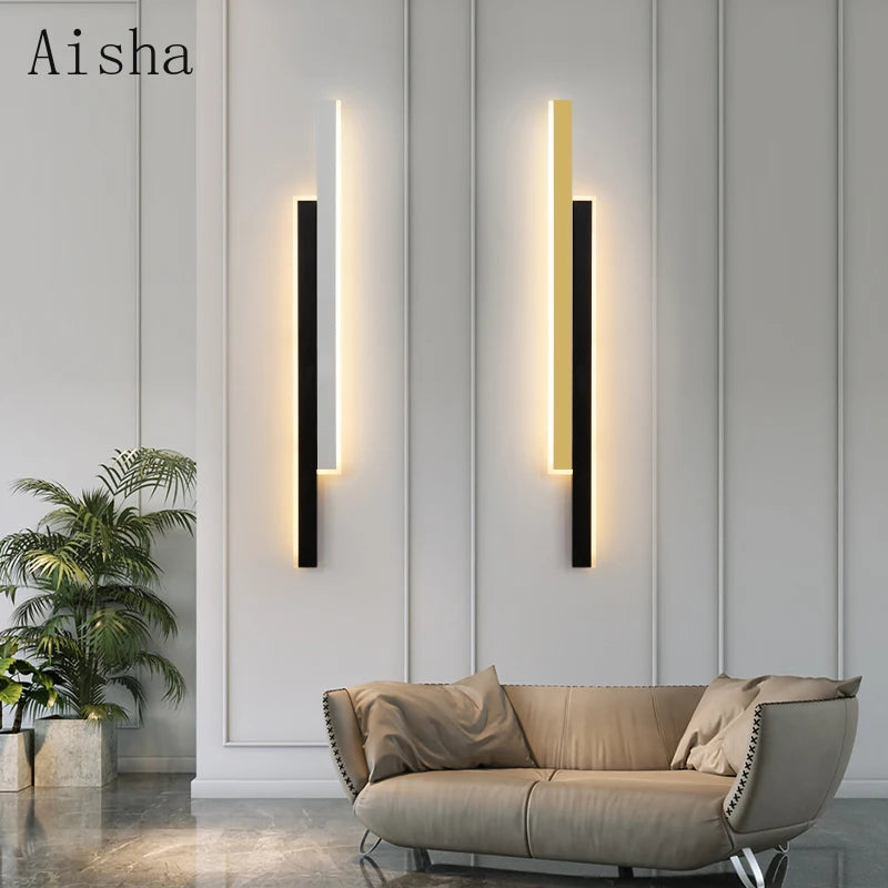 Modern LED wall light for minimalistic interior design