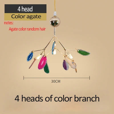 Modern agate pendant light nordic design for interior decor