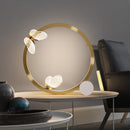 Gold metallic butterfly LED table lamp