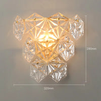 Luxury post-modern decorative crystal wall light