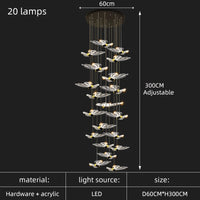 Modern butterfly chandelier for an elegant and cosy interior