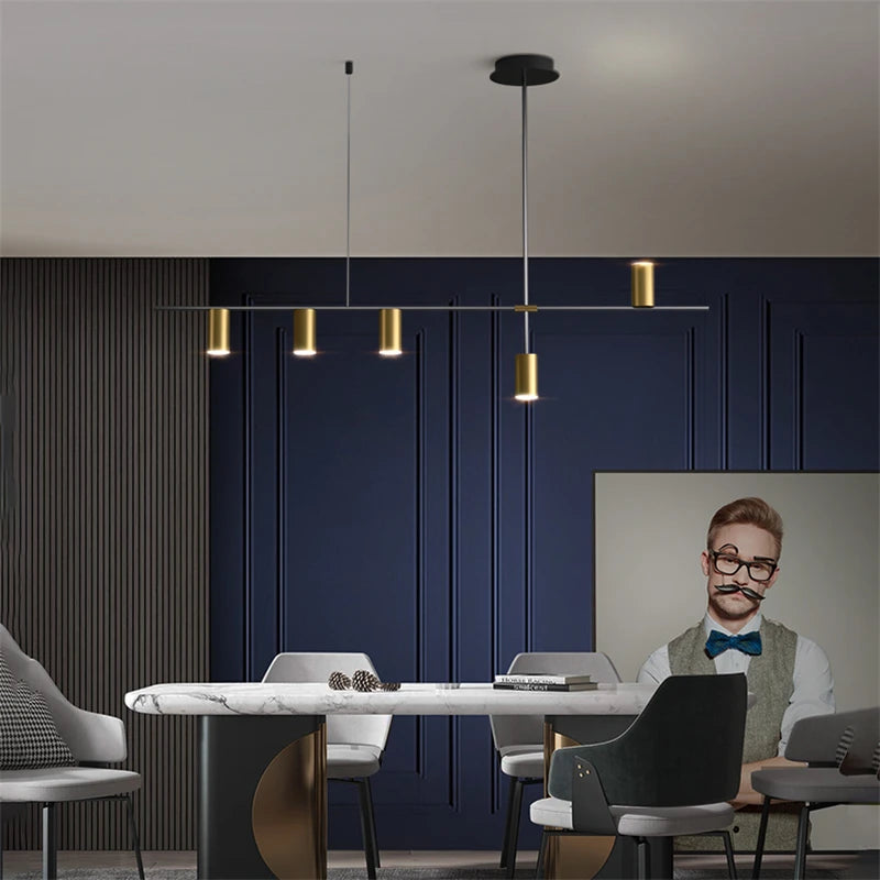 Modern simple LED chandelier for café and restaurant