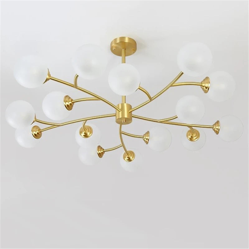 Modern LED chandelier nordic molecular pendant light - vue 6 sur 14