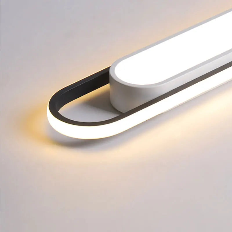 Simple rectangular modern LED ceiling light - vue 3 sur 9