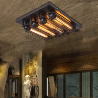 Retro vintage industrial black ceiling light