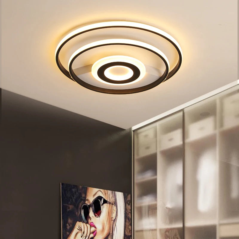 Modern round LED ceiling light for stylish indoor lighting