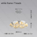 modern design led chandelier geometric interior lighting dimmable