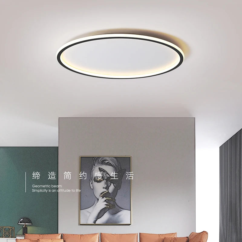 Modern circular ceiling light for an elegant and functional interior