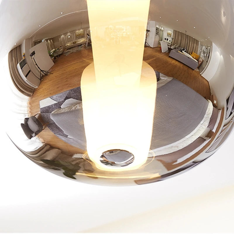 Designer glass pendant light for bar, restaurant, office and shop - vue 6 sur 9
