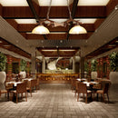 Antique Nordic resin LED chandelier for restaurant and bar