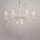 Baroque black and white designer chandelier for indoor lighting