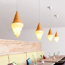 Creative children's LED pendant light ice cream cones