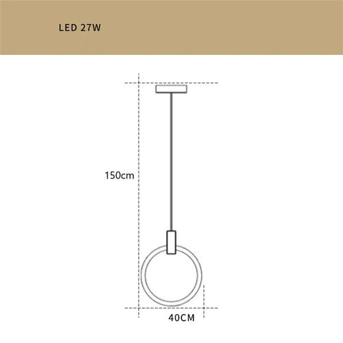 Loft style LED pendant chandelier for staircase - vue 14 sur 17