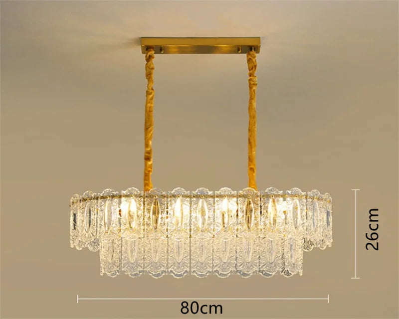 Artistic round glass chandelier for modern interiors