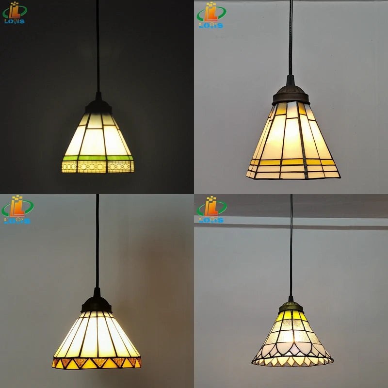 Tiffany style glass chandelier for elegant interior decoration