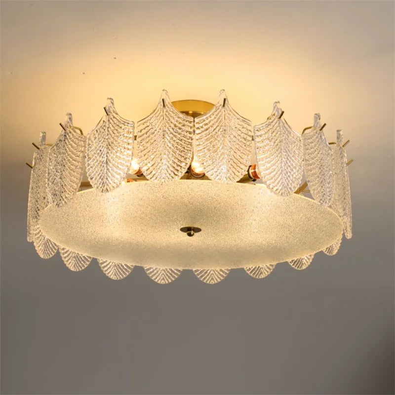Modern glass ceiling light for elegant interiors
