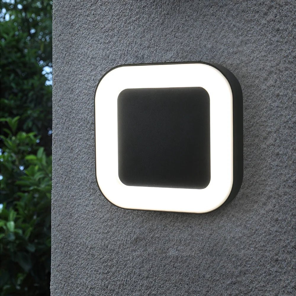 12W Waterproof Outdoor Wall Lights Radar Motion Sensor IP65 Wall Sconce Lamp LED Balcony Porch Garden Villa Lighting Fixtures - vue 2 sur 8