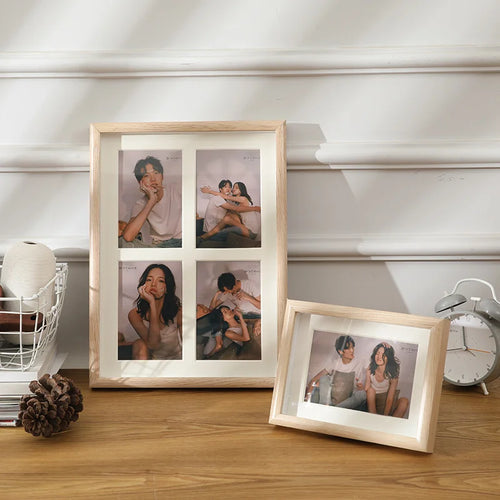 Wooden photo frame for two or three hanging pictures - vue 4 sur 10