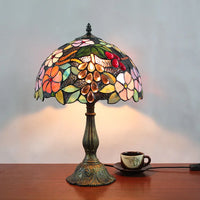 Tiffany style retro glass vintage bedside lamp