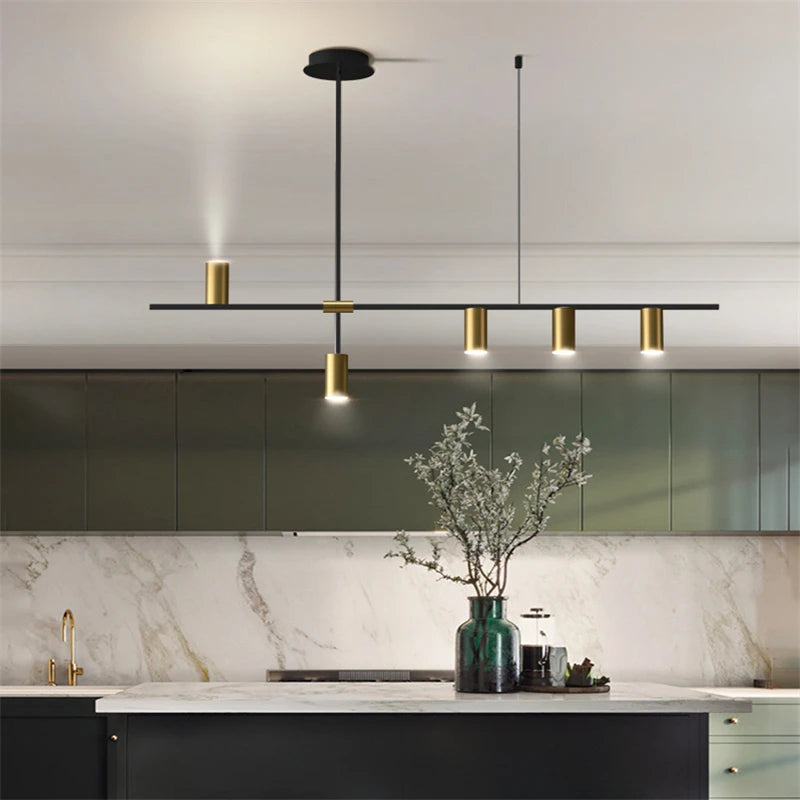 Modern simple LED chandelier for café and restaurant