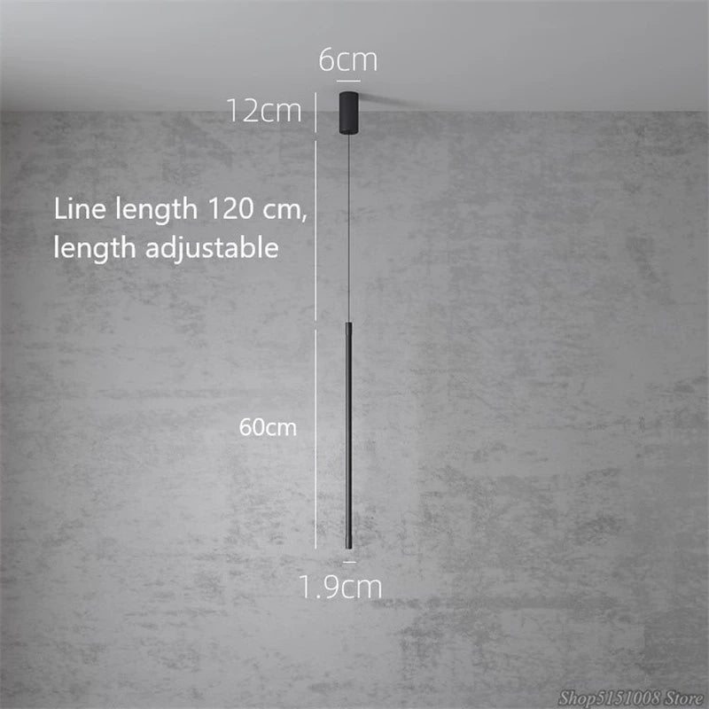 Modern minimalist decorative LED pendant light