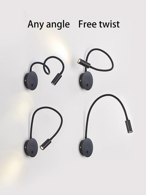 Flexible LED reading lamp for home or hotel - vue 4 sur 5