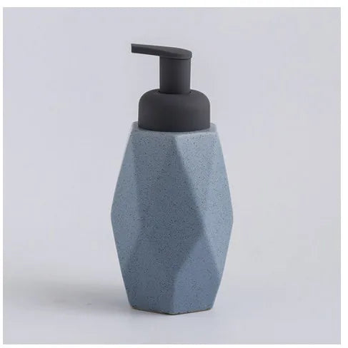ceramic soap dispenser pressing foam for bathroom - vue 15 sur 18