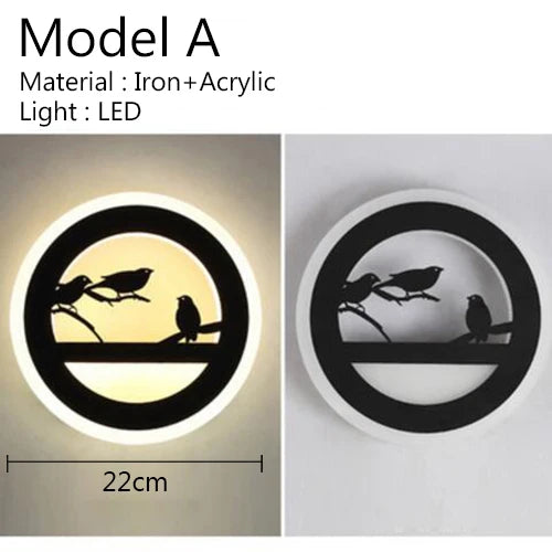 Modern acrylic wall light in American style for elegant interiors - vue 23 sur 23