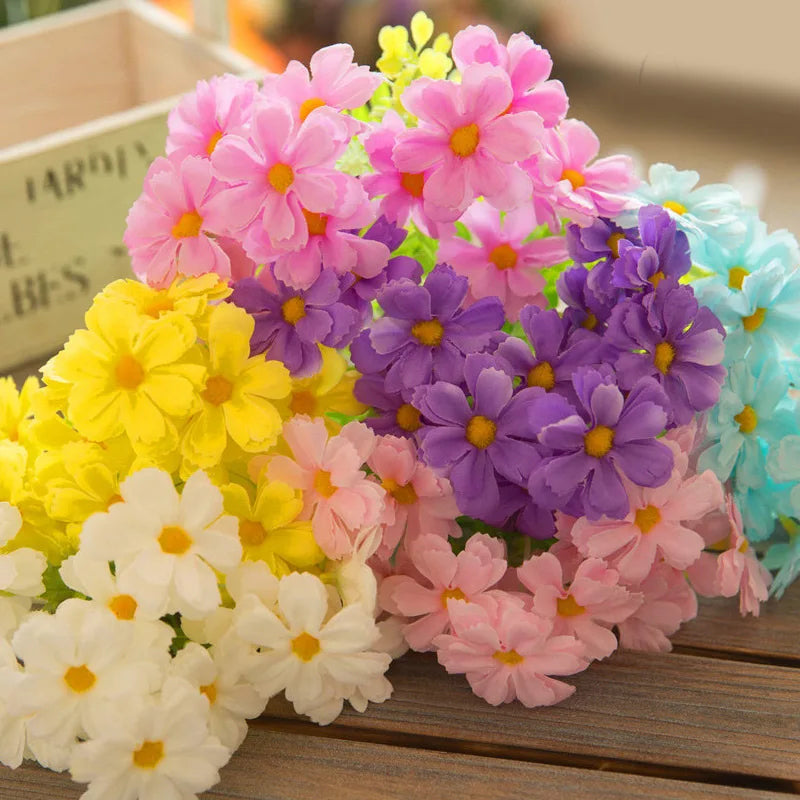 Artificial daisy flower bouquet for autumn decoration - vue 6 sur 11