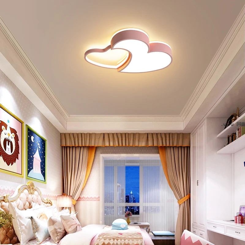 Modern creative LED ceiling light for children's rooms