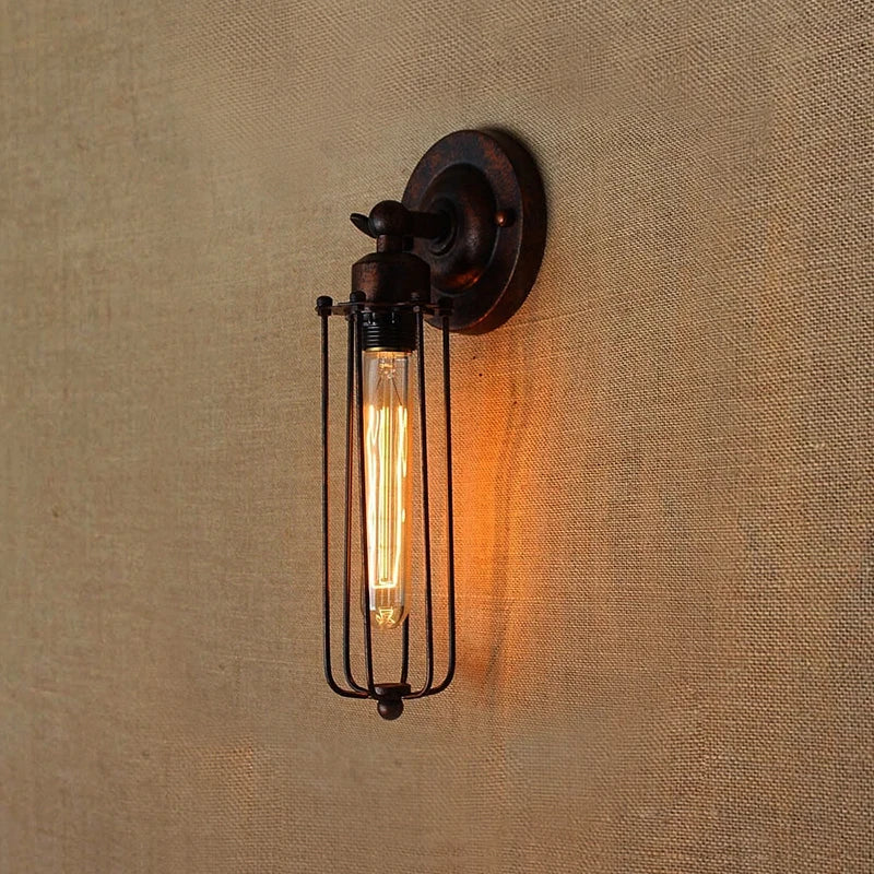 Vintage industrial wall light for interior decor lighting