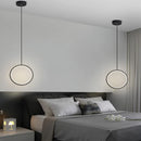 Modern round pendant light for lateral LED lighting