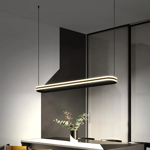 Nordic metal pendant light for an elegant and modern interior - vue 6 sur 8