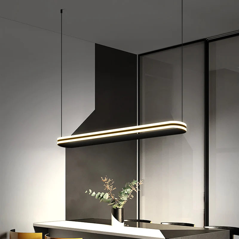 Nordic metal pendant light for an elegant and modern interior - vue 6 sur 8