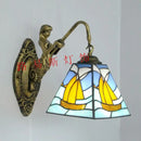 Tiffany style mermaid wall light with elegant design