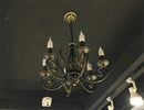 Antique iron and crystal retro nordic decorative chandelier