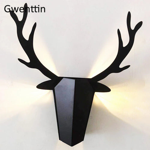Modern antler wall light for interior decor - vue 5 sur 9