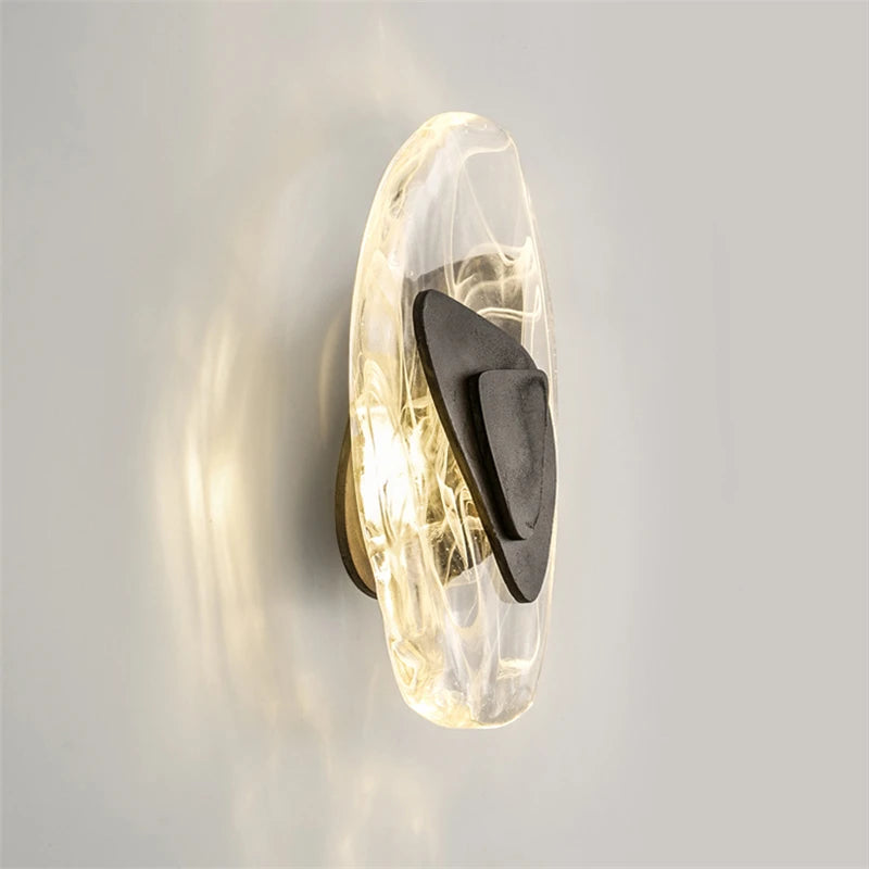 Nordic crystal LED wall light for various spaces